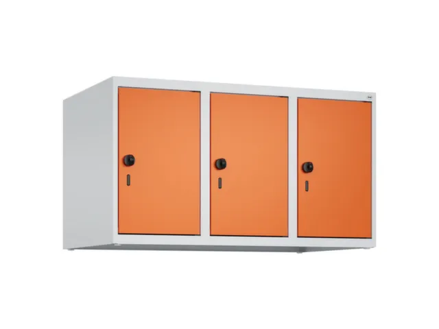 opzetkast,v. locker,3vak.,vak B 300mm,HxBxD 500x900x500mm,draaigrendel
