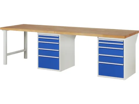 werkbank,HxBxD 890x3000x900mm,beukblad,draagverm. 750kg