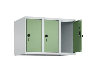 opzetkast,v. locker,3vak.,vak B 250mm,HxBxD 500x750x500mm,vleugeldeur - 2