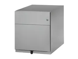 Mobiel Ladenblok Staalplaat 495x420x565mm 1hangmappenlade 1lade Zilver