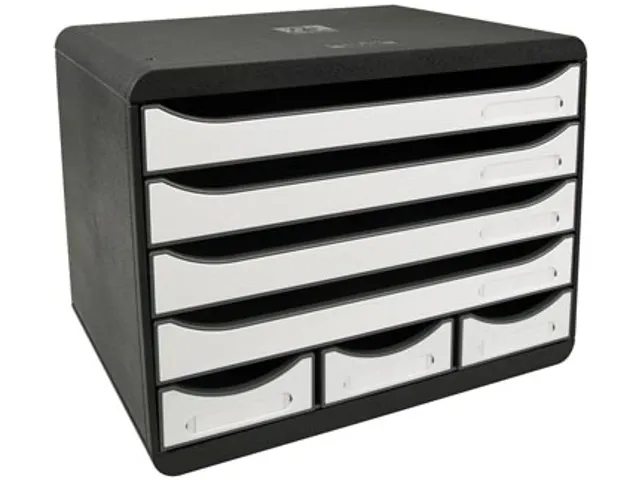 ladenblok Storebox Mini, zwart/wit