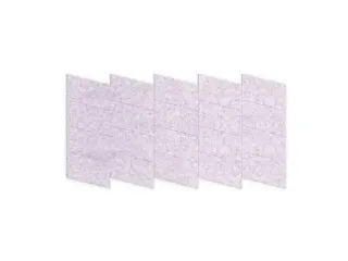 Akoestische PET-vilt Parallellogram tegels lichtgrijs 30x25cm 22 stuks - 1
