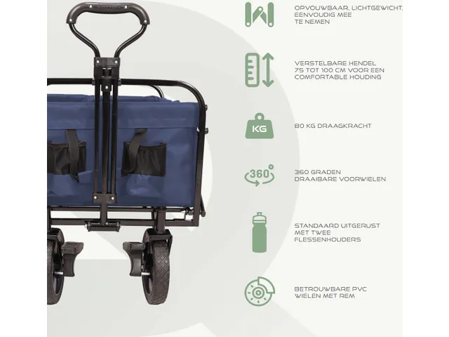 Bolderkar Opvouwbaar Blauw