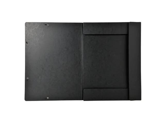 Chemise à élastique 3 rabats carte lustrée 600gm2 - A3 - Noir