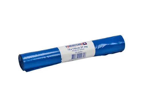 Afvalzak Powersterko Recycled 70x110cm blauw rolx20st
