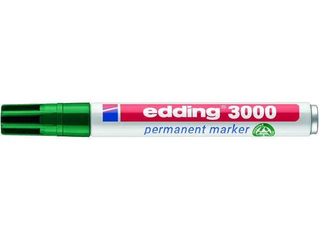 Viltstift edding 3000 rond groen 1.5-3mm
