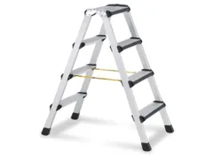 Ladder Aluminium Aan Beide Zijden Te Gebruiken H 880Mm 2X 4Treden
