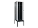 locker met bank,voor scheiding van kleding,HxBxD 2120x600x815mm,2vak