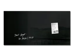 Glas/magneetbord Sigel Zwart 91x46 Zwart