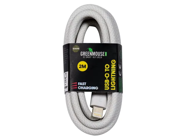 Kabel Green Mouse USB-C naar Lightning data Woven 2m