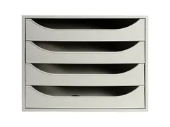 Ladenblok A4+ Ecobox Office 4 Laden Grijs