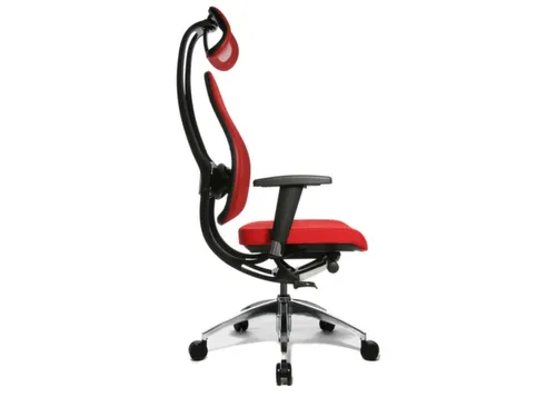 Bureaustoel Rood Zitting H X B X D 430-520X 480X 500Mm Netrug Synchroo