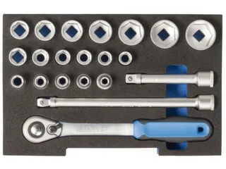 1100 CT1-19 Dopsleutelset 1/2 inch in 1/2 L-BOXX 136module - 1
