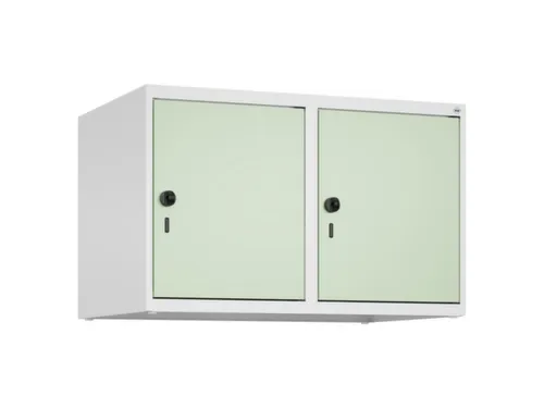 opzetkast,v. locker,2vak.,vak B 400mm,HxBxD 500x800x500mm,draaigrendel