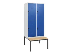 Dubbeldekse dekenkist,HxBxD 1950x800x815mm,2x2vak.,vak B 400mm
