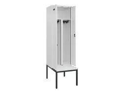 PBM-locker met bank,HxBxD 2120x600x815mm,2vak,vak B 300mm