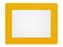 Vloersticker Durable kader voor A4 verwijderbaar geel