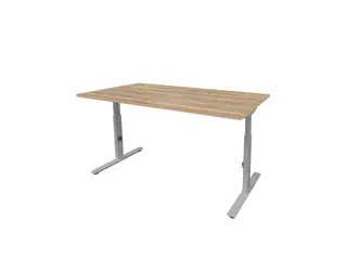 Bureau Linesto Plus Hoogte instelbaar 140x80 honey castello 25mm alu - 1