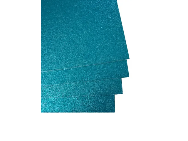 Glitterkarton Kangaro oceaan blauw 50x70cm pak a 10 vel