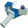 Plakbandafroller Metaal Blauw-Grijs