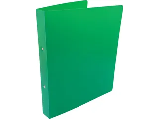 ringmap, voor ft A4, uit PP, 2 ringen van 25mm, groen - 1