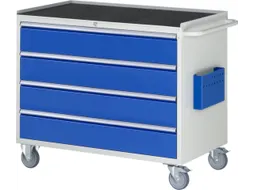 gereedschapswagen 975x1145x650mm metaalblad 450kg 4 laden RAL5010