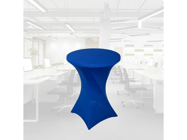 Housse BRASK pour table haute 80cm bleu