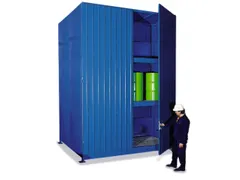 Stellingcontainer Gevaarlijke Stoffen Max. 60X200L Vaten Staand