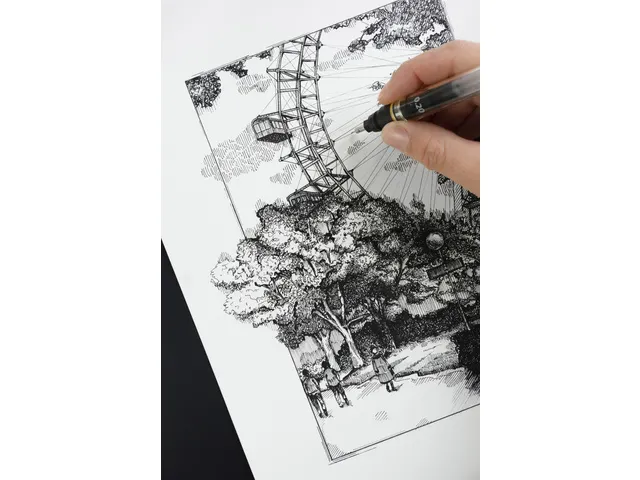 Stylo de dessin PRO Aristo College-ensemble 6 pièces 0.10-0.20-0.30mm