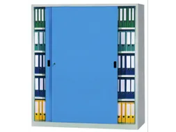 schuifdeurkast,HxBxD 1950x2000x400mm,RAL7035,front RAL7016