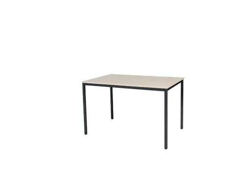 Domino Basic Tafel Vaste Hoogte 1200x800mm Robson Eiken Zwart 4-Poots