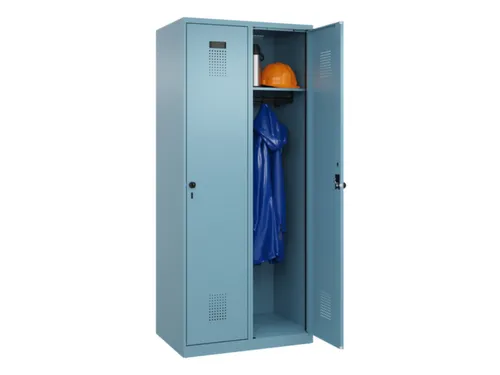 locker,HxBxD 1850x800x500mm,2vak,vak B 400mm,draaigrendel