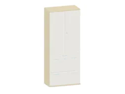 kantoorkast,HxBxD 1920x800x430mm,decor romp esdoorn,decor front wit