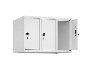 opzetkast,v. locker,3vak.,vak B 250mm,HxBxD 500x750x500mm,vleugeldeur - 2