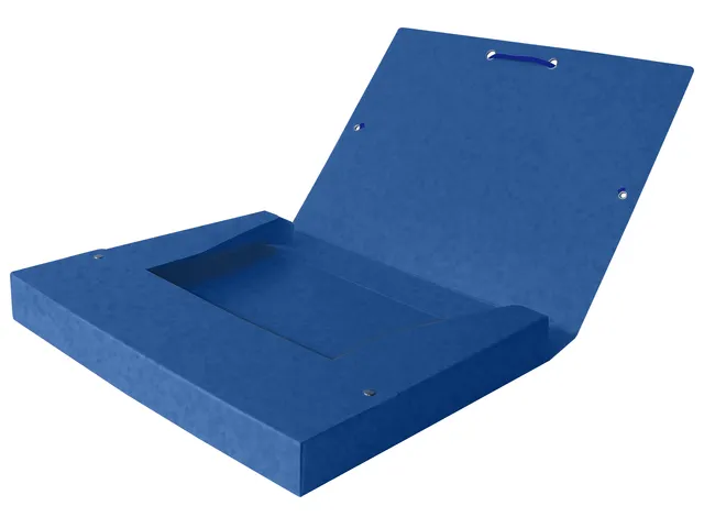 Elastobox Oxford Top File+ A4 40mm blauw