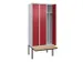 locker voor scheiding van kleding,HxBxD 2120x900x815mm,3vak