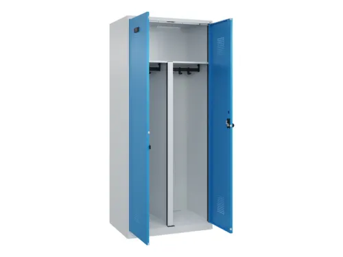 PBM-locker,HxBxD 1850x800x500mm,2vak,vak B 400mm,draaigrendel