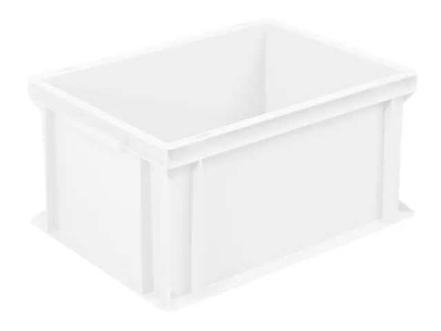 Euronorm Stapelkrat Pe Hxlxb 220x400x300mm 21liter Gesloten Wit