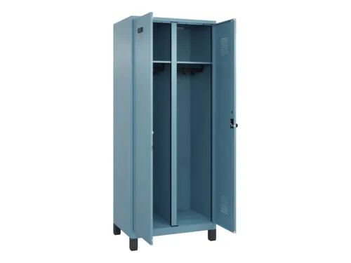 locker voor scheiding van kleding,HxBxD 1950x800x500mm,2vak