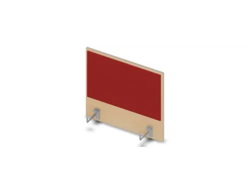 opzetpaneel bureau aanbouw zijkant NE-esdoorn BN4011-rood 600mm