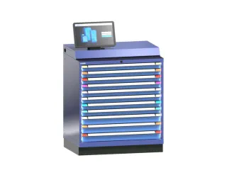 ladekast,HxBxD 1400x1005x725mm,11lade(n),PC,touchscreen,regelsoftware - 1