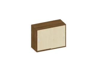Schuifdeurkast 770x1000x430mm Romp Noten Decor Front Esdoorn - 1
