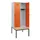 locker met bank,HxBxD 1950x800x815mm,2vak,vak B 400mm,draaigrendel