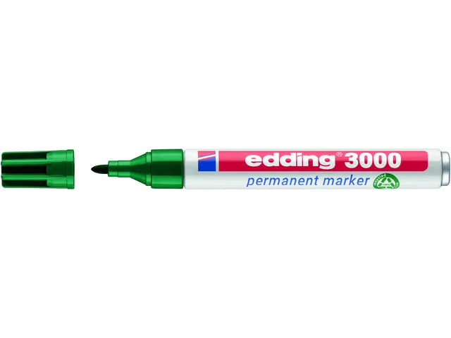 Viltstift edding 3000 rond groen 1.5-3mm
