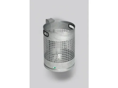 Afvalbak 30 Liter H X Ø 460x 330mm Draadgaaswand Staal Mosgroen