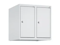 opzetkast,v. locker,2vak.,vak B 250mm,HxBxD 500x500x500mm,vleugeldeur