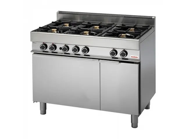 Gasfornuis 6 Zones met Heteluchtoven