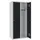 lockerkast,HxBxD 1800x800x500mm,2vak,draaigrendel,sokkel,romp RAL7035