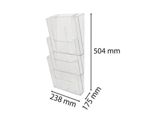 Wandfolderhouder A4 vertic (3) transp. - 5