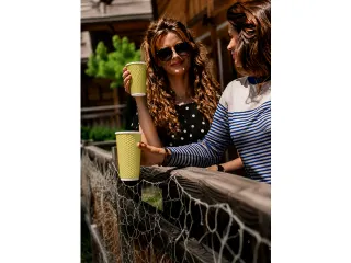 Beker porselein Les Artistes Paris 450ml met siliconen grip Groen - 6